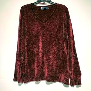 Karen Scott v-neck sweater L